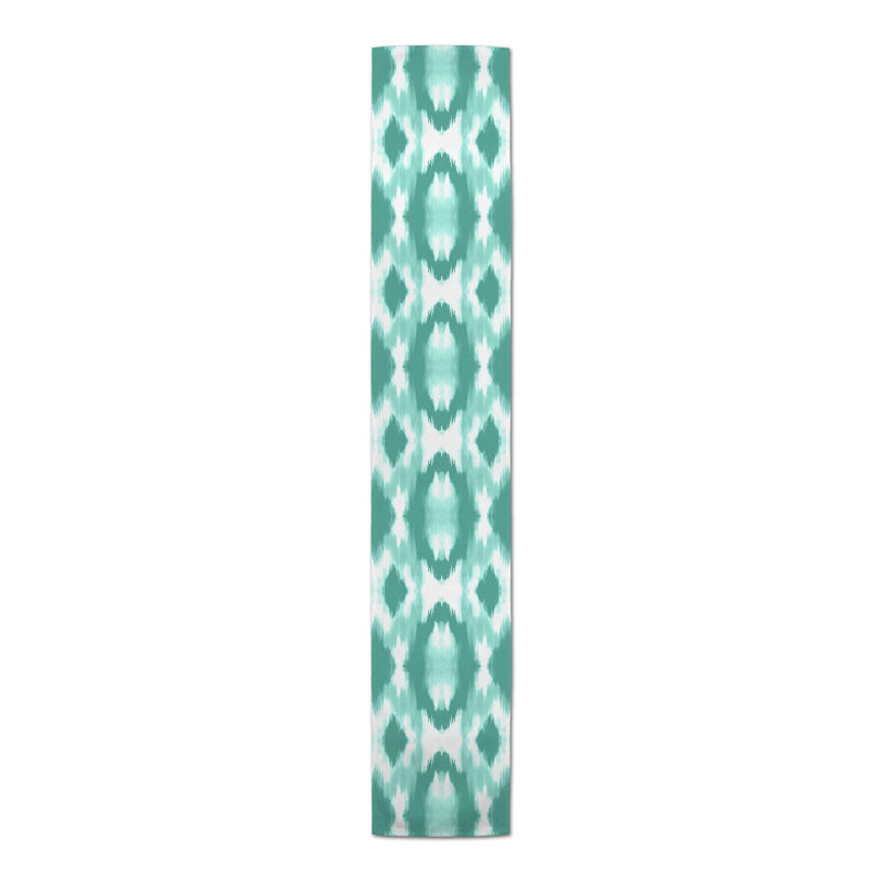 Chemin de table Bleuette, 72 po x 16 po, Bleu sarcelle