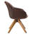 Hayek Upholstered Swivel Armchair-387612660-387612650