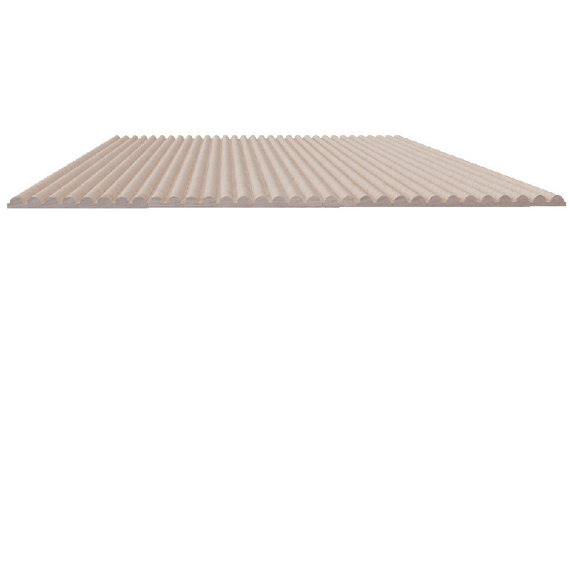 Tambour uni de 0,29 po (T 0,25 po), l 24 po x L 46 po - Cerisier, Peinture de qualité érable