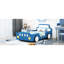 Lit plateforme avec roulettes Blue-1302892503