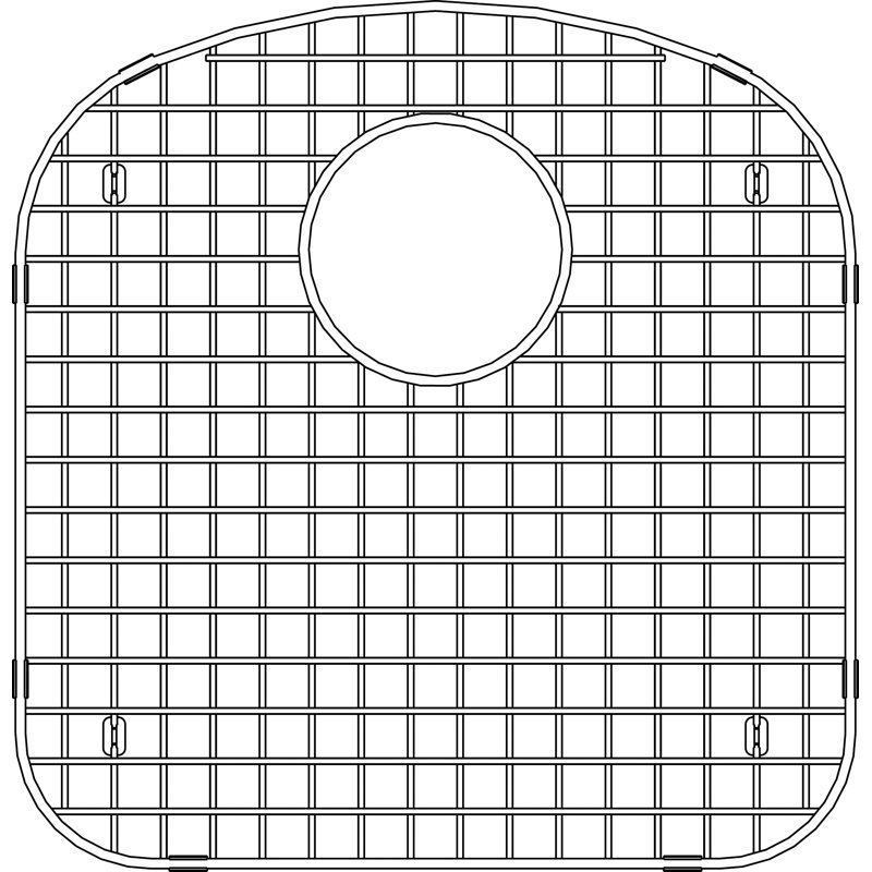Grille d'évier 17,13 po x 16,56 po Stellar