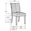 Chaise de salle à manger rembourrée Dermott Parson noire (ensemble de 2)-252934416