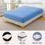 Protège-matelas imperméable à ultrasons Diamond Grid bleu clair taille T-119666448-123751497