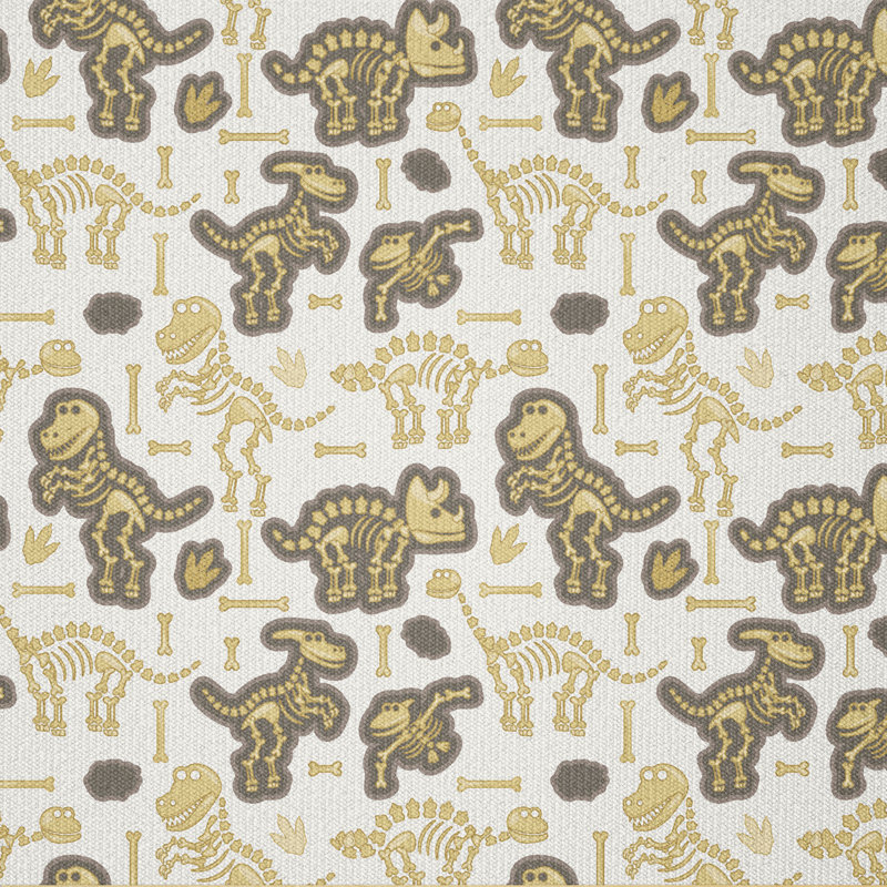 Dinosaur Skeleton Bones Fabric