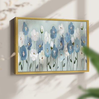 Blue Meadow -Framed Print - Restickable