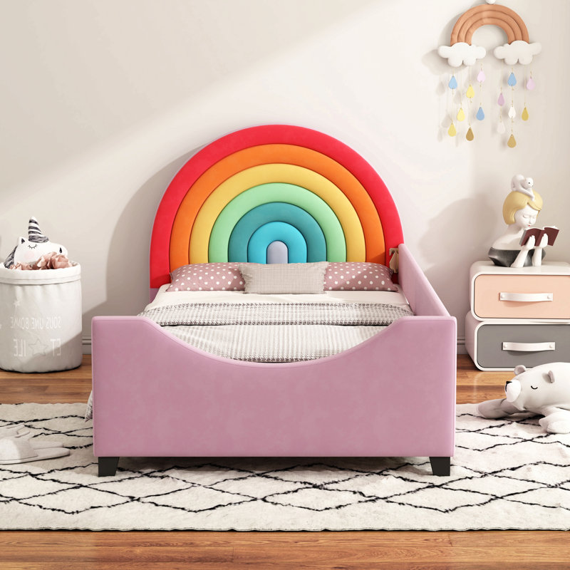 Lit de jour simple rembourré Rainbow