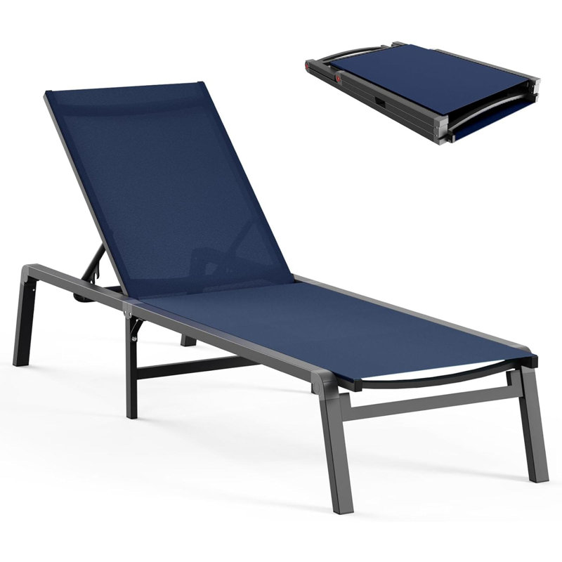Sueko Folding Beach Chair, Blue