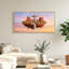 Ensemble de 1 tableau sur toile représentant une île flottante-129347699-129347704