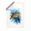 Turtle in Motion Modern - Framed Print-421527621-421527678