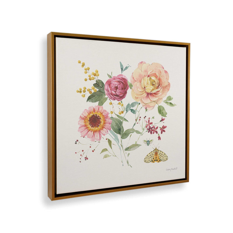 Impression sur toile Summe, Impression encadrée sans passe-partout, H 13,5 po x l 13,5 po, Doré