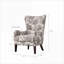 Fauteuil à oreilles Arianna, siège simple rembourré pour adultes et fauteuil confortable