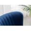 Fauteuil d'appoint contemporain en velours, bleu-85951476