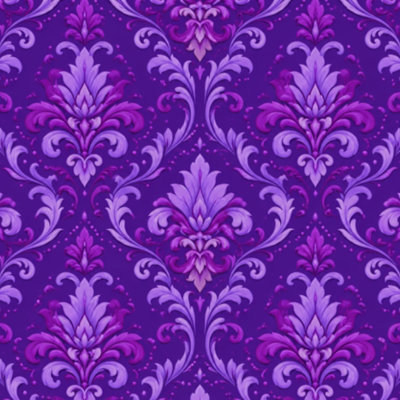 Rouleau de papier peint à peler et coller amovible Royal vintage gothique mauve foncé noir Royal vintage l 23,6 po x H 118 po