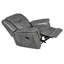 Fauteuil inclinable oscillant avec accoudoirs rembourrés Artrice Gris-278515033