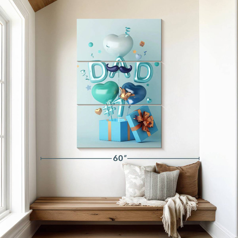 Lelend Father's Day Surprise, 50" H x 32" W