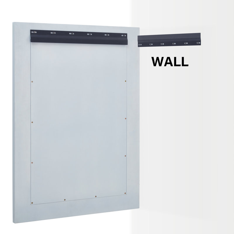 Solene Rectangle Framed Wall Mirror, Serenity Blue