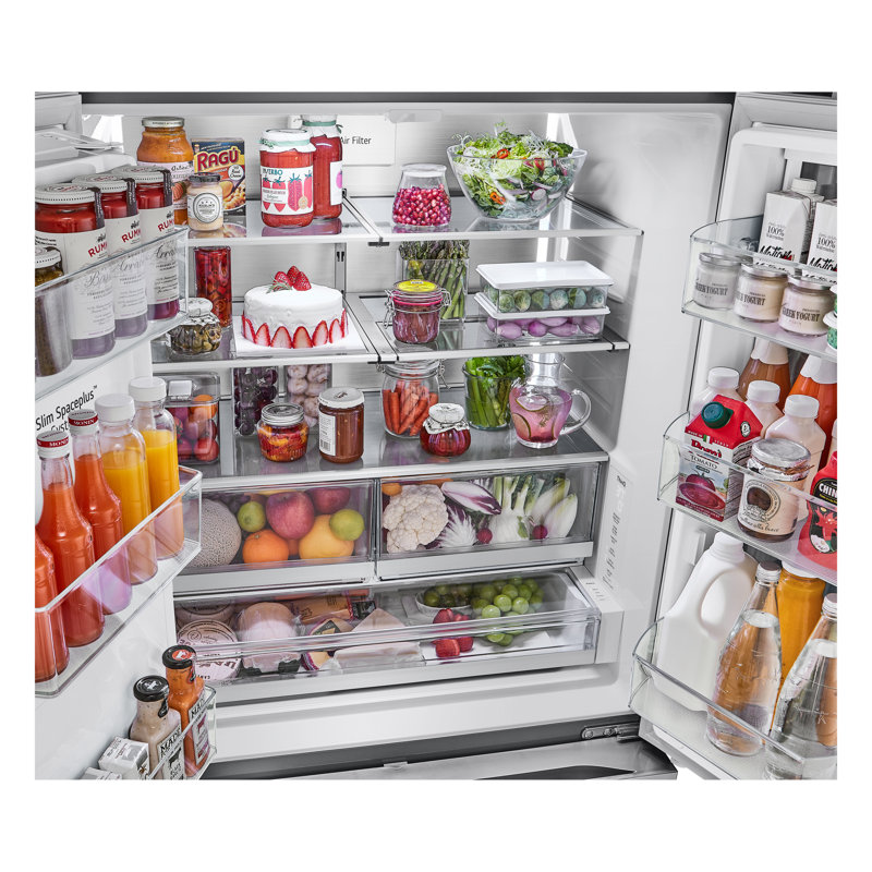 LG Counter-Depth French Door Refrigerator - 26 cu. ft., Silver