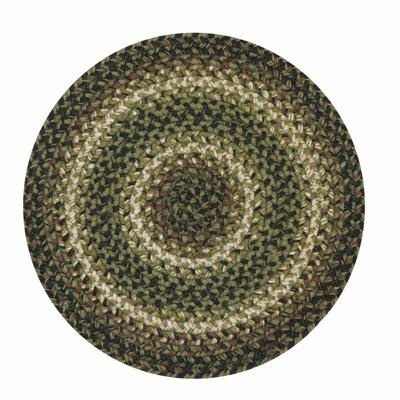 Jute Braided 15" Round Placemats Reversible Farmhouse Style (Set Of 6)