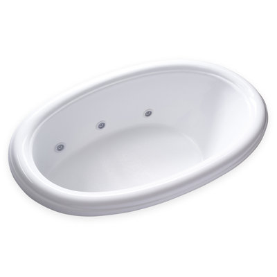 69'' x 42'' Drop-In Whirlpool Acrylic Bathtub