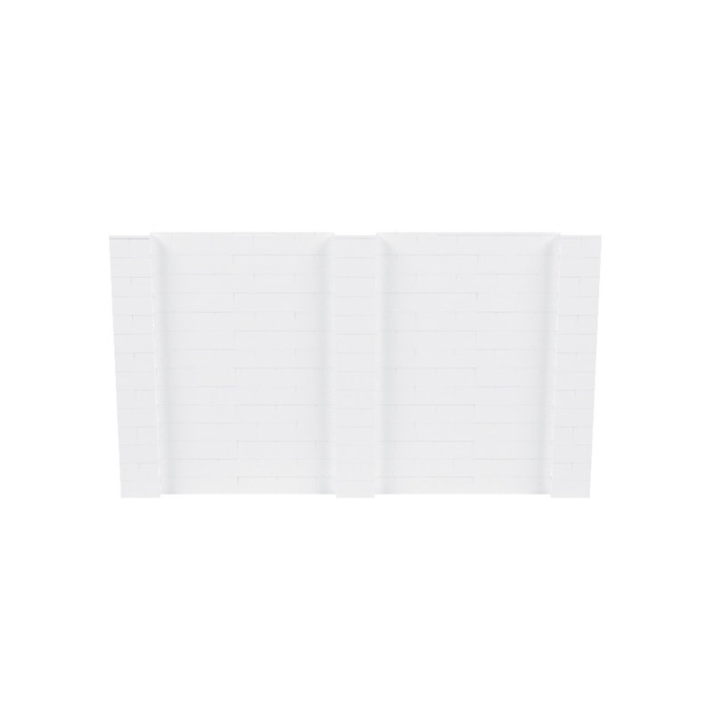 Ensemble mural de blocs géants 7 'T, Blanc, H 84 po x l 144 po x P 12 po