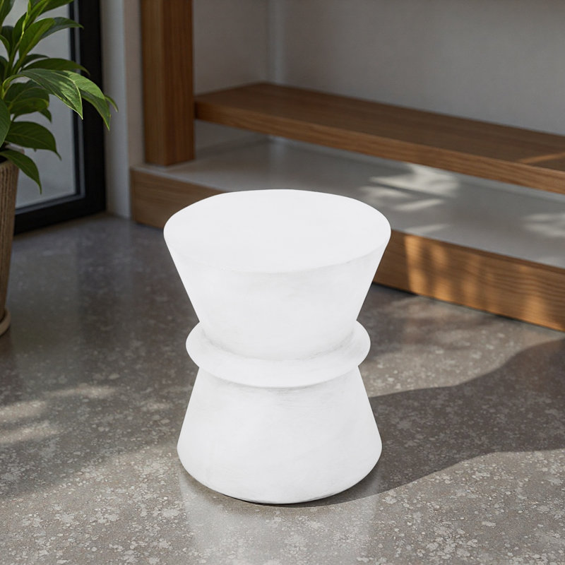 Outdoor Lightweight Concrete Side Table