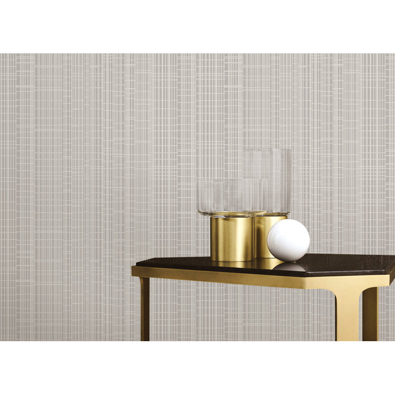 Rouleau de papier peint à motif Designer, Gris