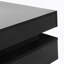 Table basse moderne ultra brillante avec 4 tiroirs, table basse carrée-344046199