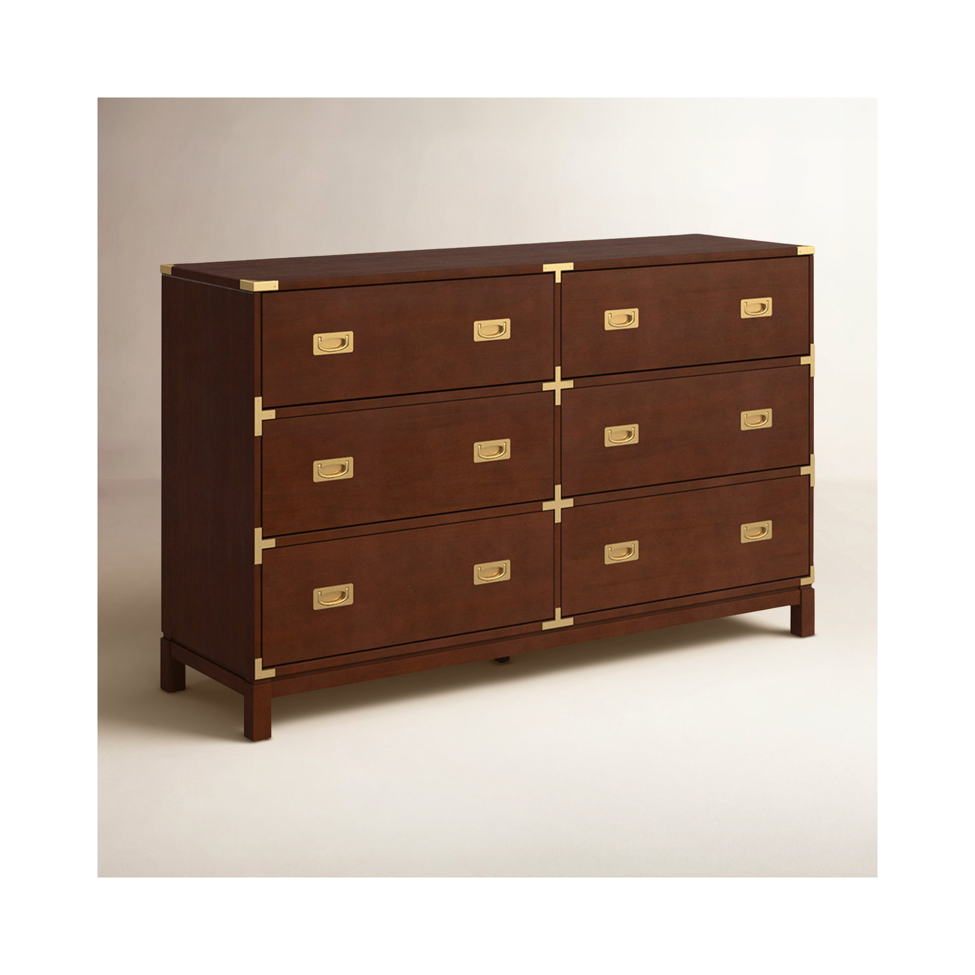 Dania 6-Drawer Dresser, Espresso