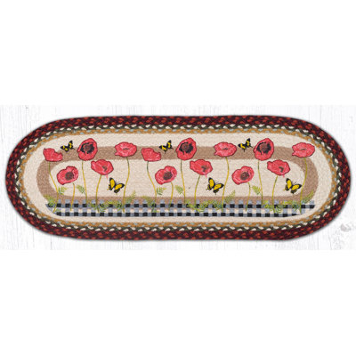 Chemin de table Earth Rugs Poppies
