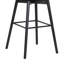 Tabouret de comptoir pivotant 26 po en bois noir