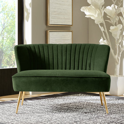 Euclid 47" Velvet 2-Seat Armless Loveseat