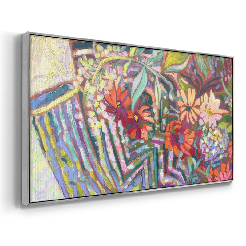 Impression sur toile encadrée, Argent argent, H 21 po x l 41 po