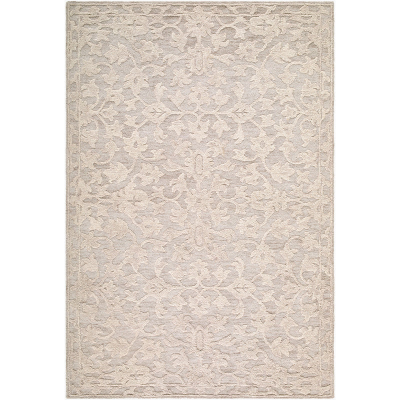 Konya Handmade Area Rug, Beige/Taupe/Cream, Rectangle 5' x 7'6"