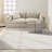Geometric Machine Made Power Loomed Polyester Area Rug in Cream-87055276