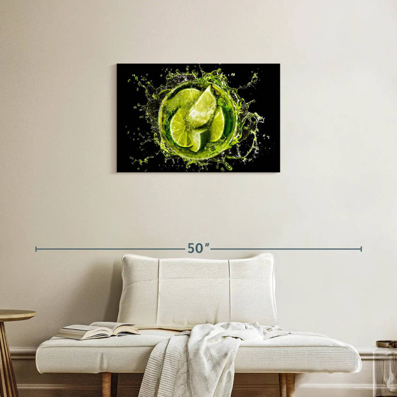 Yarlin Lime Cocktail Splash, 20'' H x 30'' W