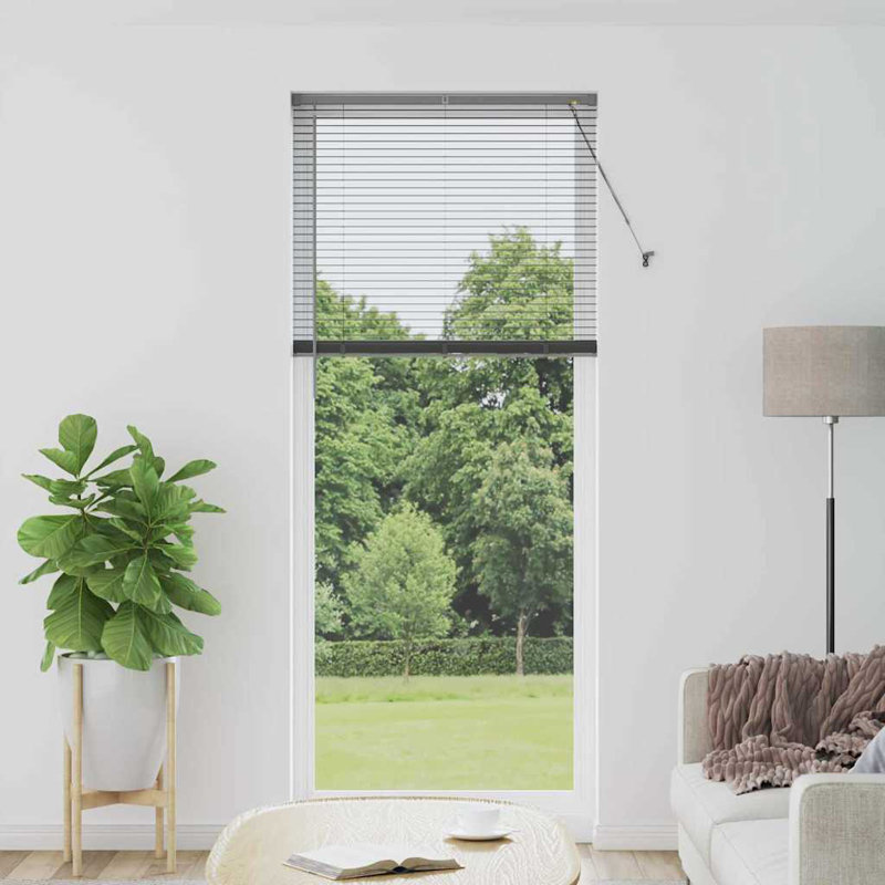 Horizontal/Venetian blind, Dark Gray, 220cm L x 90cm W