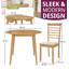 Ahwahnee 2 - Person Drop Leaf Rubberwood Solid Wood Dining Set-70404236-70404237