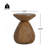 Outdoor Patio MGO Wood Side Table, Wood Grain Finish, Set Of 1