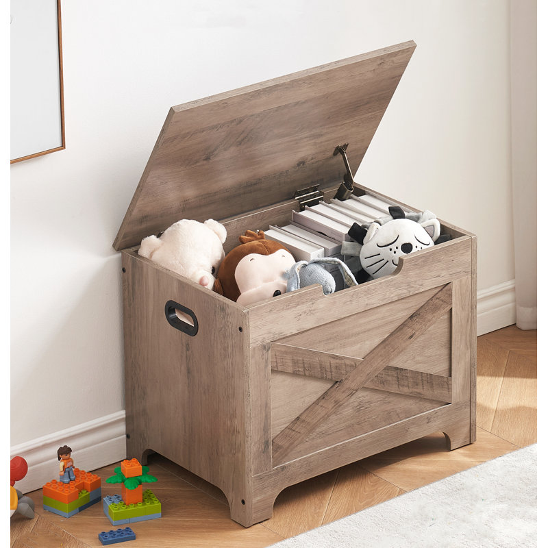 Coffre de rangement, coffre de rangement avec 2 charnières de sécurité pour le hall d'entrée, la chambre à coucher et le salon