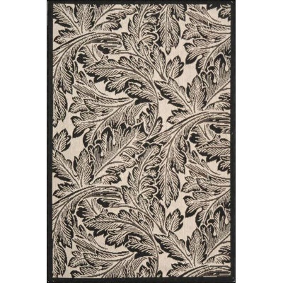 Framed Ivy Modern Pattern Woven Base Washable Area Rug