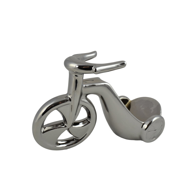Porte-bouteilles tricycle 10 po, Argent