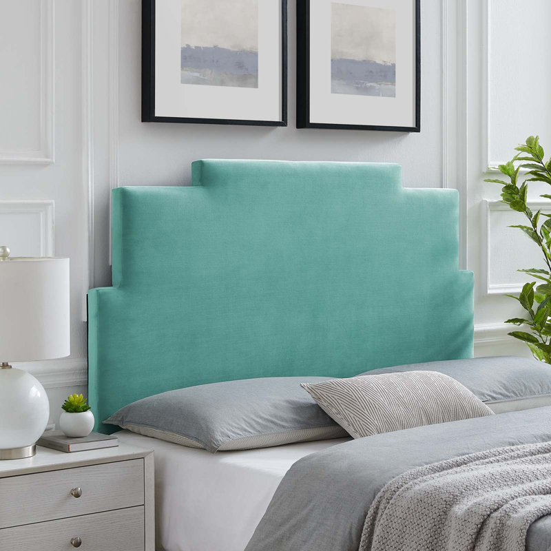 Modway Kasia Performance Velvet Headboard, Mint, Queen