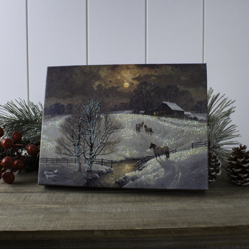 Billy - Toile de table éclairée 8 x 6 Frozen Fields