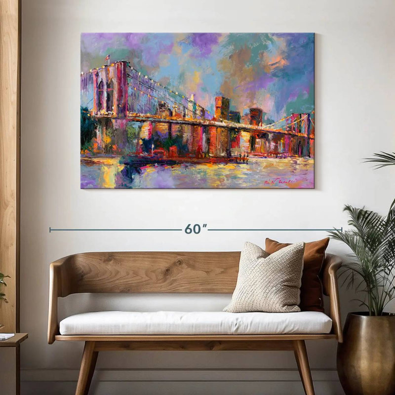 Couleurs du pont Ravi Brooklyn, H 32 po x l 48 po