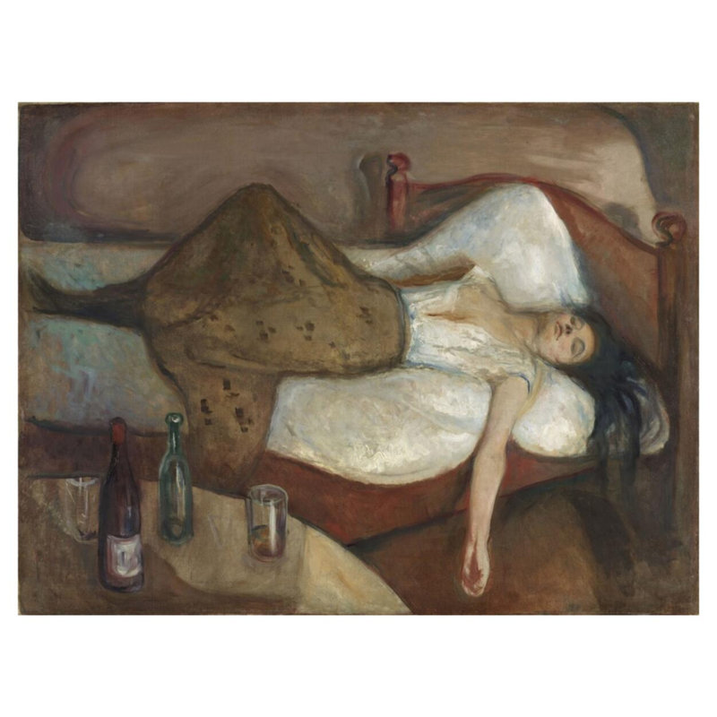 «The Day After» par Edvard Munch - Estampe numérique, H 32 po x l 40 po