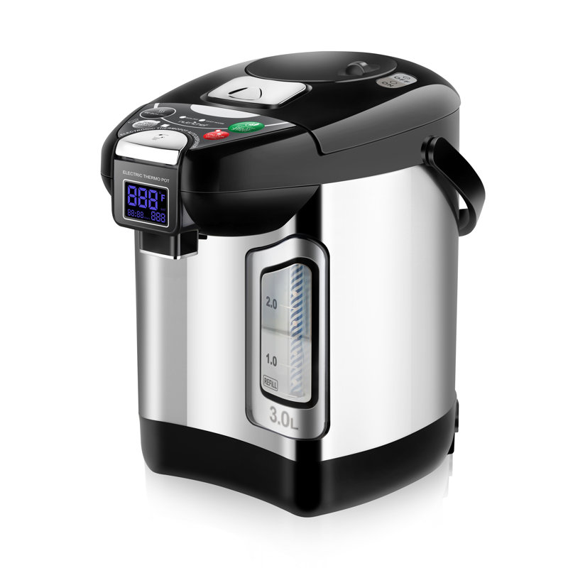 Distributeur d'eau chaude numérique 3L - Chauffe-eau instantané, verrou de sécurité à distribution automatique, (3,17 quarts)