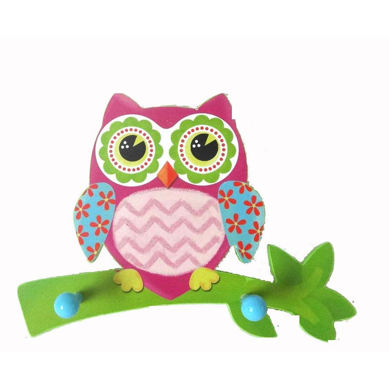 Crochet mural hibou mdf Wendel