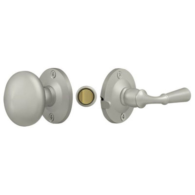 Deltana SDL980U15 Storm Door Latch, Round, Tubular Lock in Brushed Nickel
