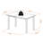 Delphine Drop Leaf Dining Table in Walnut Finish, 28.95'' H X 47.58'' W X 29.99'' D