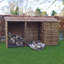 11 Ft. x 3 Ft. Log & Tool Store - Triple Bay Multi Storage Unit-36319742